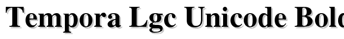 Tempora LGC Unicode Bold font